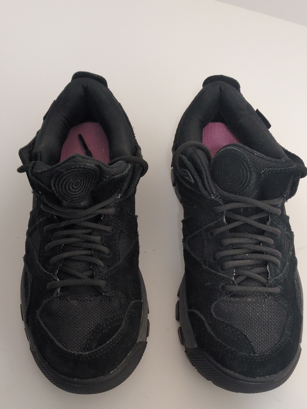 Vans Varix WC All Black Chunky Sneakers Suede Mesh Men 7 Women 8.5 500383